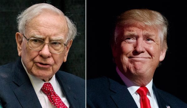 Warren Buffett và Donadl Trump.