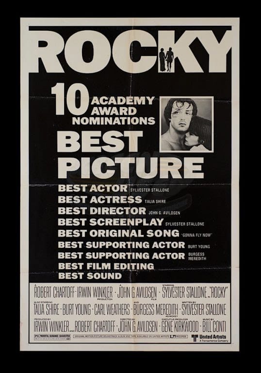 Danh sách đề cử dài dằng dặc đã nói lên sự thành công của "Rocky" thời bấy giờ