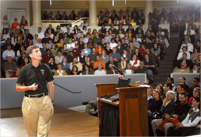 Giáo sư Randy Pausch thực hiện “Bài giảng cuối cùng” tại ĐH Carnegie Mellon ngày 18/9/2007