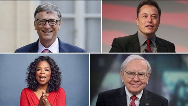 Bill Gates, Elon Musk, Warren Buffett và Oprah Winfrey là 4 ví dụ điển hình cho những người thành công có thói quen đọc sách.