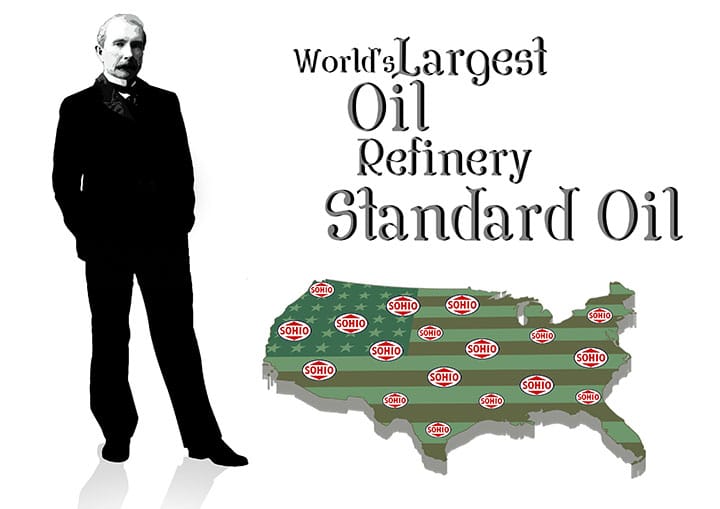 38 tuổi, Rockefeller chi phối 90% lượng dầu mỏ ở Mỹ.