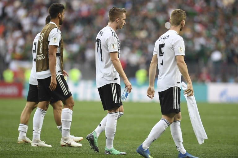Đội tuyển Đức thua trận trước Mexico. 