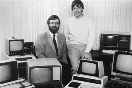 Bill Gates và Paul Allen (trái) từng mắc sai lầm lớn trước khi thành công với Microsoft.