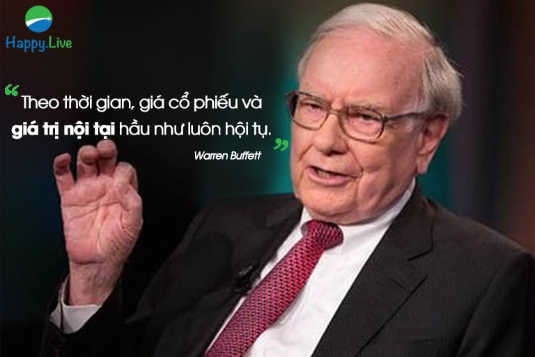 Theo thời gian, giá cổ phiếu và giá trị nội tại hầu như luôn hội tụ – Warren Buffett