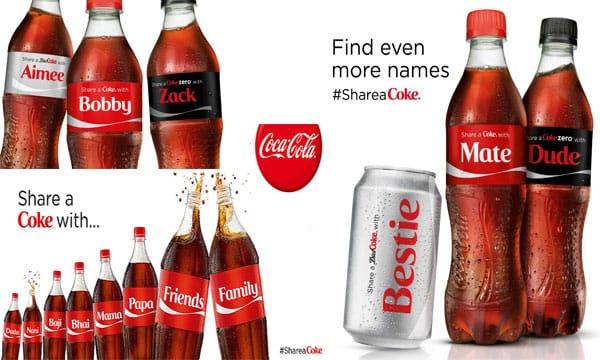 Chiến dịch “Share a Coke” (Hãy chia sẻ Coke) năm 2014 của Coca-Cola