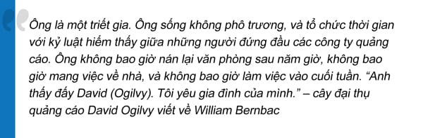  David-Ogilvy viết về William Bernbach.