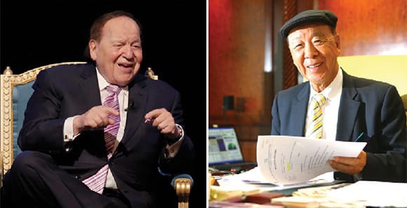 Dù có chung niềm đam mê kinh doanh sòng bạc nhưng Lui Che Woo và Sheldon Adelson nhanh chóng "đường ai nấy đi"