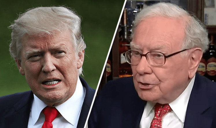Tổng thống Donald Trump và Tỷ phú Warren Buffett.