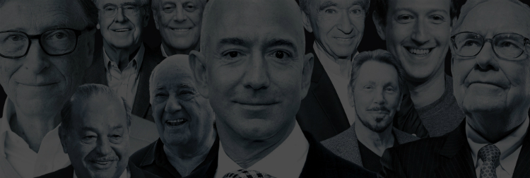 Top 10 người giàu nhất thế giới theo Forbes, với các vị trí nhất, nhì, ba lần lượt là tỷ phú Jeff Bezos, tỷ phú Bill Gates và tỷ phú Warren Buffet