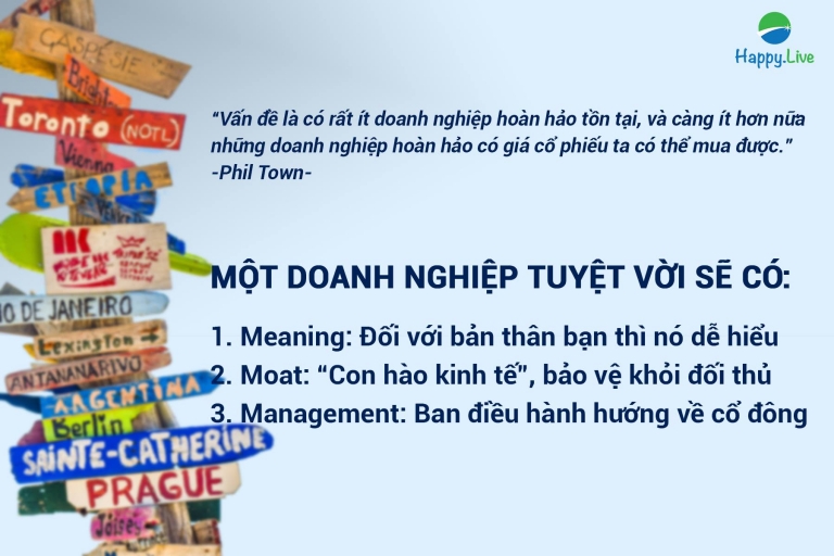 [Đầu tư 4 chữa M] Đừng tìm doanh nghiệp hoàn hảo, hãy chọn doanh nghiệp tuyệt vời