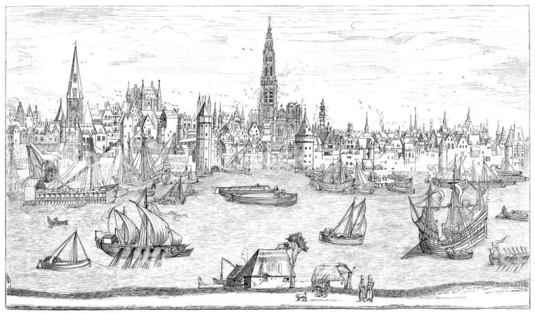 Thành phố Antwerp của Bỉ thế kỉ 16
