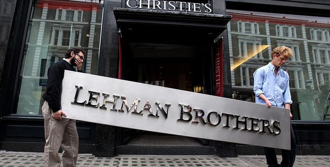 ngày 15 tháng Chín, Lehman nộp đơn xin phá sản. Đây là vụ phá sản lớn nhất lịch sử Hoa Kỳ.
