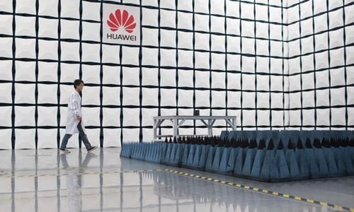 Bên trong trụ sở của Huawei tại Trung Quốc.