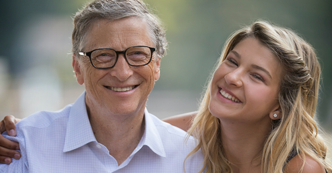 Bill Gates và con gái út Phoebe