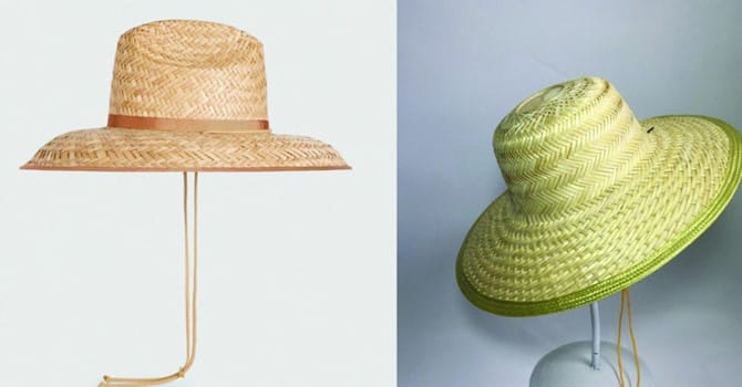 Nhiều người cho rằng chiếc nón Gucci giá 9 triệu đồng (bên tay trái) không duyên dáng bằng chiếc nón nan Việt (bên tay phải) giá chỉ 80.000 đồng