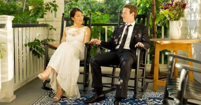 Sau khi Facebook IPO thành công, Mark Zuckerberg kết hôn với người bạn học cùng ĐH Harvard, Priscilla Chan. 