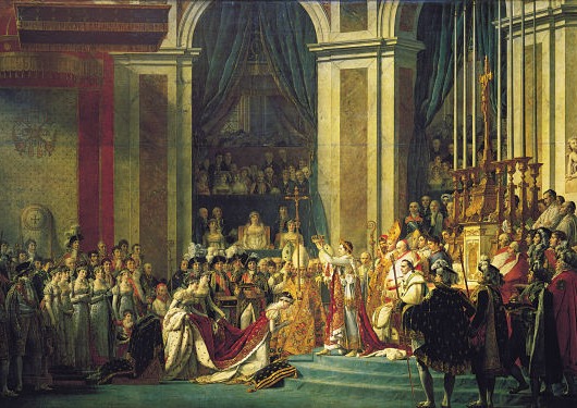 Toàn cảnh lễ đăng quang ngai vị Hoàng đế Pháp của Napoleon (1804).