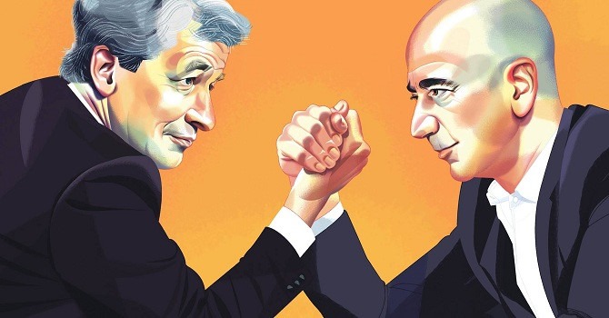 Chuyện chưa biết đằng sau tình bạn kéo dài hàng thập kỷ giữa Jeff Bezos và Jame Dimon