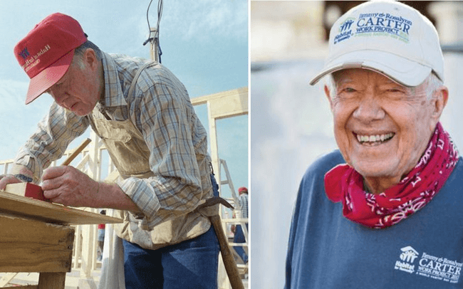 Học lỏm bí quyết sống thọ như cựu Tổng thống Mỹ Jimmy Carter: 95 tuổi vẫn đi xây nhà