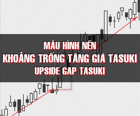 CHỨNG KHOÁN ABC: Mẫu hình nến khoảng trống tăng giá Tasuki (Upside gap Tasuki)