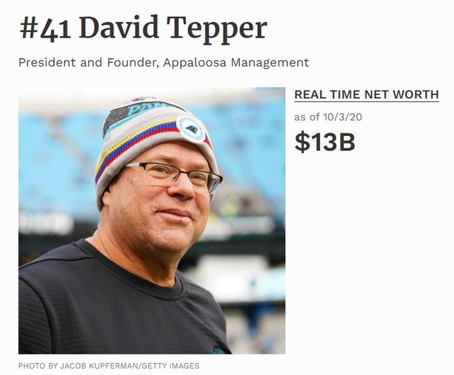 David Alan Tepper kiếm bộn tiền từ các cuộc khủng hoảng
