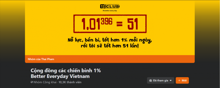 cộng đồng 1% better everyday