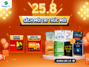 Ưu đãi 25/8: Nhà sách Happy Live