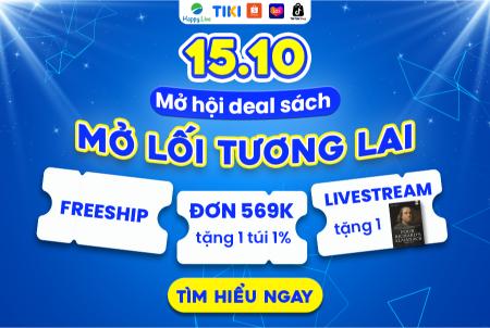 Ưu đãi 15.10: Mở Hội Deal Sách Dẫn Lối Tương Lai