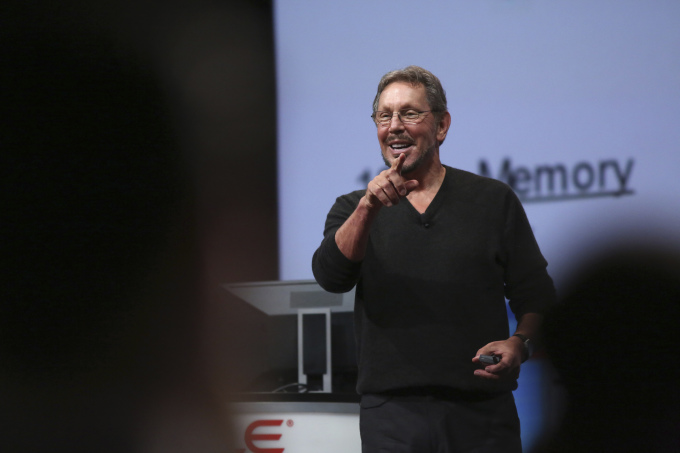 Larry Ellison tại một sự kiện của Oracle ở California. 